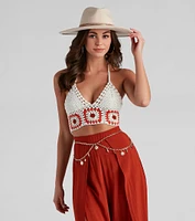 Boho-Chic Celestial Charm Chain Belt