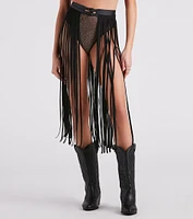 Wild And Free Long Fringe Belt