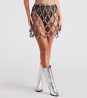 Bold Glam Rhinestone Harness Belt