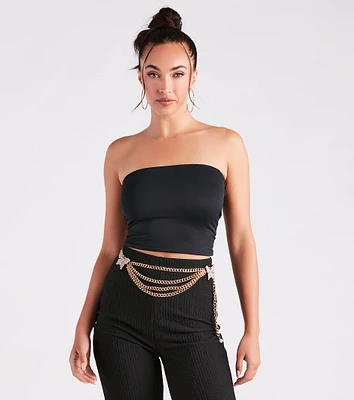 Dreamy Allure Rhinestone Butterfly Chain Belt