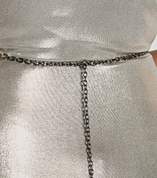 Air Of Sophistication Clear Rhinestone Belt