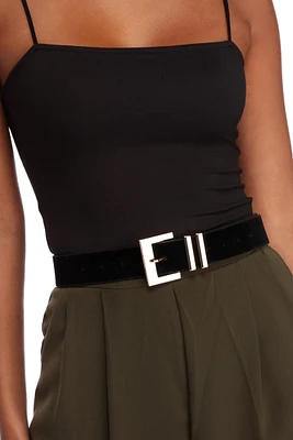 Suede Waisted Belt