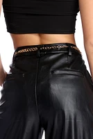 Lion Medallion Chain Link Belt
