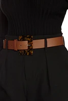 Square Deal Faux Leather Belt