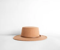 Belted Boater Hat