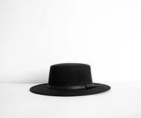 Belted Boater Hat