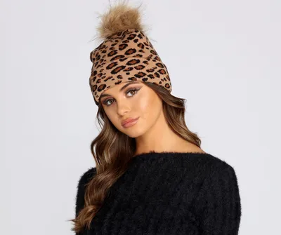 Leopard Print Louis Vuitton Beanie