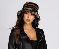 Fur Tiger Bucket Hat