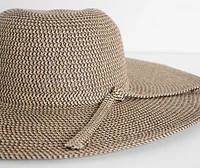 Poolside Elegance Floppy Straw Hat