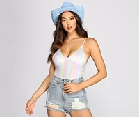 Sequin Embellished Cowboy Hat