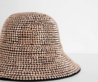 Party Crasher Rhinestone Studded Bucket Hat