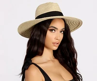 Time For A Trip Straw Panama Hat