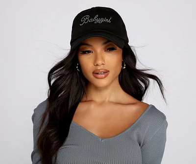 Babygirl Rhinestone Baseball Cap