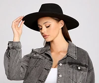 Vacay Bound Faux Wool Panama Hat