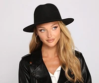Chained To Chic Faux Wool Hat