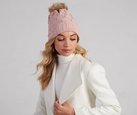 All the Blitz Rhinestone Knit Beanie