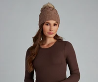 All the Blitz Rhinestone Knit Beanie