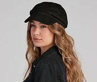 Trendy Babe Faux Suede Cabby Hat