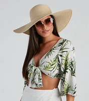 The Shade Straw Floppy Hat