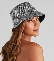 So Extra Glam Rhinestone Bucket Hat