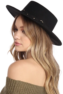 O Ring Band Boater Hat
