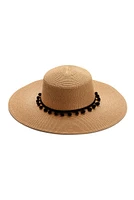 Pom Pom Straw Hat