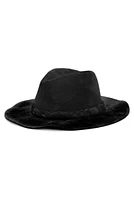 Braided Faux Suede Panama Hat