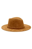 Braided Faux Suede Panama Hat