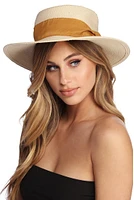 Resort Ready Banded Boater Hat