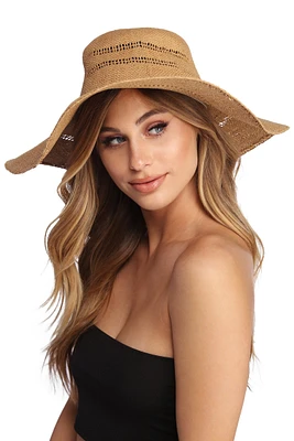 Sun Babe Floppy Straw Hat