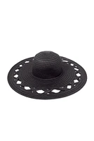 Cut Out Straw Floppy Hat
