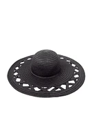 Cut Out Straw Floppy Hat