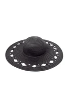 Cut Out Straw Floppy Hat