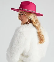 Glam Western Rhinestone Fedora