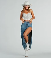 Glam Babe Iridescent Rhinestone Fringe Cowboy Hat