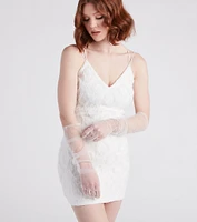 Effortlessly Glam Sheer Long Gloves