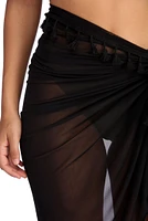 Mesh Tassel Wrap