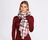 A Lovely Cold Day Plaid Scarf