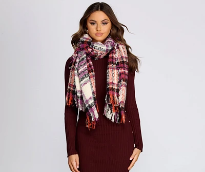 Tis' The Season Plaid Scarf