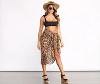 Fierce Leopard Print Cover Up
