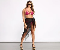 Crochet Lace Fringe Cover Up