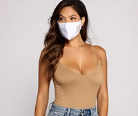 Reusable Chamomile Print Face Mask With Earloops