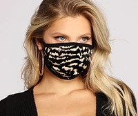 Mesh and Velvet Face Mash With Earloops
