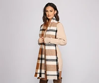 Casual and Chic Plaid Blanket Scarf