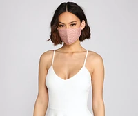 Three Pack Lace Detail Face Masks