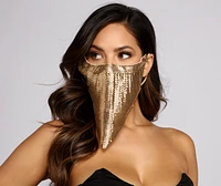 Basic Chainmail Face Mask With Earloops