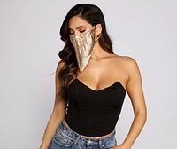 Basic Chainmail Face Mask With Earloops
