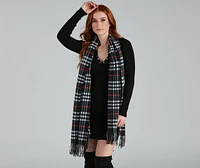 Country Roads Plaid Fringe Scarf