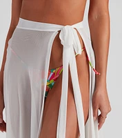 Major Vacay Vibes Mesh Swim Wrap