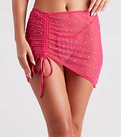 Glam Energy Rhinestone Mesh Cover-Up